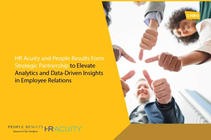 HR Acuity and People Results Form Strategic Partnership to Elevate Analytics and Data-Driven Insights in Employee Relations